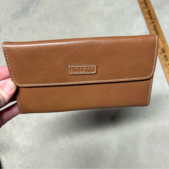 Rosetti Light Brown Camel Vinyl Handbag with Strap & Wallet - Picture 13 of 13